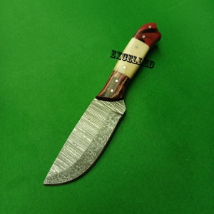 Cuchillos japoneses hechos a mano de acero de Damasco, lo mejor para cazar huesos y mango de resina, cuchillo desollador - Product Image 4