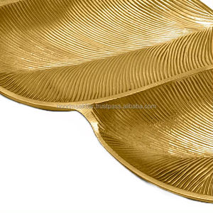 Plateau de service en aluminium gaufré de qualité supérieure Plateau décoratif de forme irrégulière en métal pour la cuisine à domicile Exportateur en gros - Product Image 6