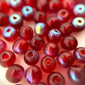 Cuentas espaciadoras de cristal checo con acabado AB rojo azul arándano transparente (3x4mm) Cuentas sueltas de cristal de 8mm para proyectos artesanales decoración del hogar - Product Image 4