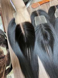 Cabello crudo vietnamita vendedores al por mayor cierre, cierre de encaje Hd, cierre de encaje Suiza 2x4, 2x6, 4x4,.. Color Natural - Product Image 6