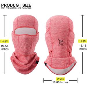 Cagoule Skimask personnalisée coupe-vent couverture complète un trou respirant Balaklava de qualité supérieure pour l'hiver 100% polyester - Product Image 6