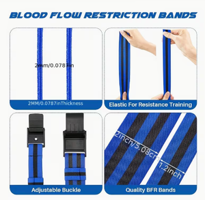 Sangle de soutien du coude réglable pour la musculation, la force athlétique, les hommes, bleu, rouge, fermeture à boucle et crochet, protection antidérapante - Product Image 2