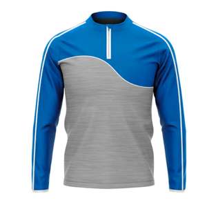 OEM Men's GAA Hurling <b>Half</b> <b>Zip</b> Stretch Quick-Drying <b>Sweatshirt</b> Your Brand Logo <b>Half</b> <b>Zip</b> Top for Sports & Entertainment - Product Image 2