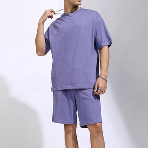 Summer Wear Ensembles jumeaux personnalisés pour hommes T-Shirt Shorts 2 pièces en coton Ensembles d'été pour hommes Ensemble pour hommes - Product Image 1
