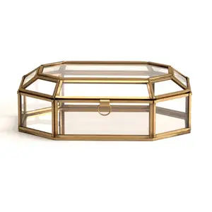 Factory Supply Round Shape Copper Jewellery Box for Women Jewellery Accessories Box at Best Price for Worldwide Export