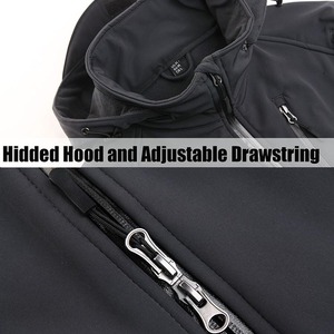 Chaqueta Softshell cortavientos impermeable logotipo personalizado chaquetas Softshell multifuncionales para hombres - Product Image 3