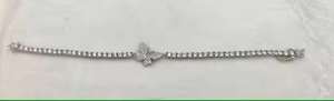 Trendy 925 Sterling Silver Iced own <b>VVS</b> clarity Moissanite Diamond Tennis Bracelet silver Butterfly Design Fine Jewelry - Product Image 3