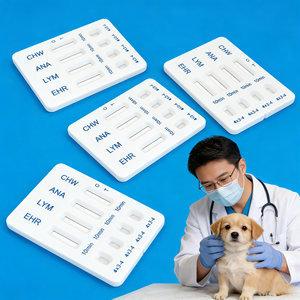 Kit de Teste Rápido Veterinário Canino 4 em 1 Combo EHR+LYM+ANA+CHW - Product Image 1