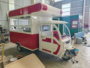 Cocina móvil certificada de fibra de vidrio Remolque de comida rápida totalmente equipado para bocadillos y conveniente para camiones de comida - Product Image 3