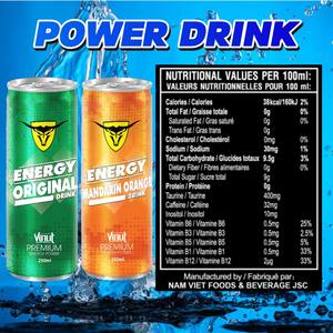 Bebida Energética J79, 250 ml (Paquete de 24) VINUT - Sin Azúcar, Vitamina C Saludable, Aminoácidos, Vitaminas B Esenciales, Proveedor Mayorista - Product Image 2