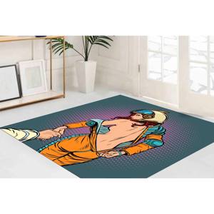 Tapis Astronaute Femme, Tapis Moderne Imprimé pour Salle à Manger, Tapis en Chenille - Product Image 4
