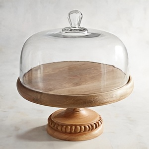 New Designer <b>Wooden</b> <b>Cake</b> <b>Stand</b> With Lid Golden Color <b>Wooden</b> Serving <b>Cake</b> <b>Stand</b> for Hotel Restaurant & Events - Product Image 6