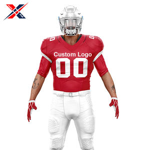 High Quality Red <b>White</b> Breathable Customizable Adult American <b>Football</b> Uniform Popular Sport Team Wear with Plus Size Feature - Product Image 5