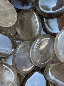 Feng Shui & Fairy Style Cristal Poli Pouce Quartz Fumé Pierre Précieuse de Guérison Semi-Précieuse pour Palm Worry Pierre de Cristal - Product Image 5