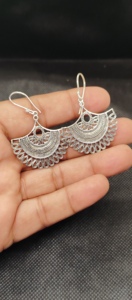 Pendientes Largos Vintage de Latón Chapado en Oro con Alas de Perlas de Imitación, Joyería Elegante para Bodas - Product Image 5