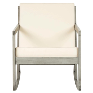 Chaise berçante d'extérieur avec coussin-Chaises en bois gris Meubles en bois haut de gamme pour le marché mondial Fabriqué au Vietnam - Product Image 1
