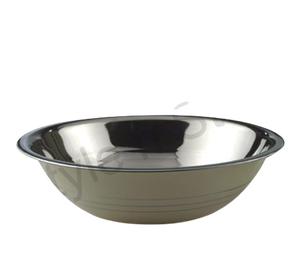 Cuenco para mezclar de acero inoxidable pulido a mano respetuoso con el medio ambiente al por mayor con diseño de tira de color para uso doméstico en la cocina en la India - Product Image 6