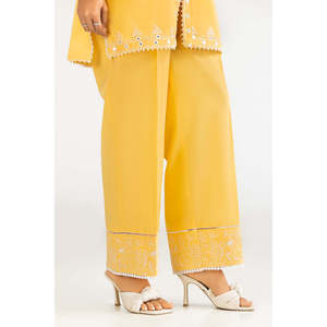 ชุดเซ็ตผ้าแคมบริคปักลาย รุ่น IPST-77593 ผ้าเครป คอปกเหลี่ยม สำหรับผู้หญิง ไซส์ XS ถึง XL สำหรับฤดูใบไม้ผลิ/ฤดูร้อน - Product Image 3