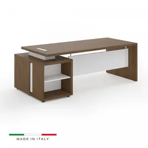 High Quality Modesty Panel And Drawer Unit Italy Design Executive Office Desk Wood In Modern Style Office