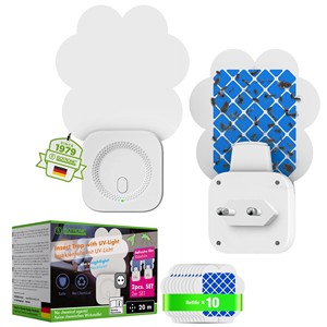 Trampa para Moscas de la Fruta y Mosquitos, Cuadrada, de Plástico Sólido, con Luz UV, para Interiores, con Película Adhesiva Ecológica, Absolutamente Silenciosa - Product Image 1