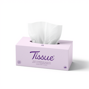 Soft 2 Ply Virgin Wood Pulp Facial Tissue Box Tissue Elegant Style for Home Use - Product Image 1