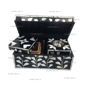 Quemador de Oud de madreperla de diseñador con caja de madera y bandeja Quemador Mabkhar de calidad de lujo a precio asequible - Product Image 3