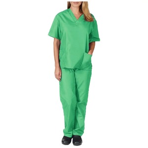 Uniformes d'infirmière clinique pour femmes Ensembles de gommage en polyester en tissu jersey pour usage hospitalier et dentaire Marque NTC - Product Image 1