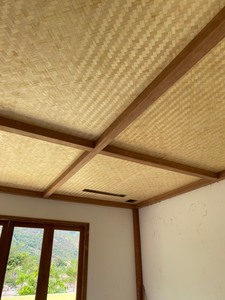 Panel de malla de bambú para techo, alfombrilla tejida 100% natural de hábiles artesanos vietnamitas para Decoración - Product Image 4