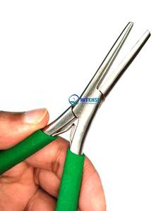 คีมจมูกยาวปากแบนทนทาน7in อุปกรณ์ต่อผมด้ามจับสีม่วงทำจากสเตนเลสสตีลอุปกรณ์จัดแต่งทรงผมแบบมืออาชีพ - Product Image 3