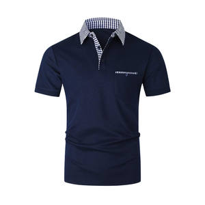 Polo de manga corta informal holgado al por mayor, Polo personalizado deportivo de algodón de talla grande, Polo bordado en 3D, Polo para hombre - Product Image 1