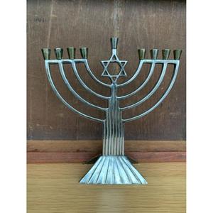 Venta al por mayor estilo minimalista 9 brazos soporte de vela Halloween fiestas de Navidad decoración hecha a mano Menorah soporte de vela para Hanukah - Product Image 5