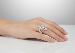 Anillos de Diamantes Redondos para Mujer, Diamantes Cultivados en Laboratorio, Diamantes Naturales y Cultivados en Laboratorio - Product Image 5