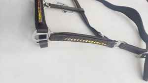 Factory Supply Leather Smart Halter with 9 Stone <b>Brass</b> Fitting Cost Effective <b>Horse</b> Products Best Price - Product Image 4