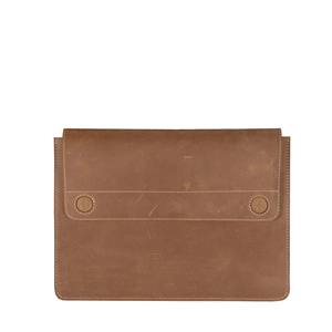 Vente en gros de housses pour ordinateur portable 16 '', taille avec logo personnalisé convenant à tous les types d'ordinateurs portables, sacs de protection en cuir véritable pour ordinateur portable - Product Image 1