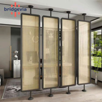 Plaque en acrylique transparente tissée en bambou, panneau PMMA transparent, taille personnalisée pour la décoration intérieure, les cloisons, les meubles, la décoration commerciale