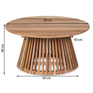 Mesa de centro de madera de mango de diseño clásico para sala de estar, salón, apartamento y restaurante - Product Image 1