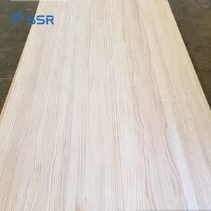 SSR VINA-Tablero de unión de dedo de madera de pino-Paneles/tableros unidos a dedo de 2440x1220mm para encimera de madera de bloque de carnicero