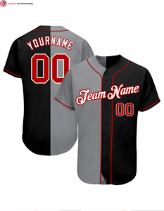 2025 maillot de Baseball personnalisé de haute qualité brodé sublimé respirant chemise OEM grande taille uniforme en gros baseball pas cher - Product Image 2