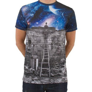 เสื้อยืดผู้ชายพิมพ์ซับลิเมชันแบบแห้งเร็ว-ใส่กลางแจ้งคอกลมแขนสั้นระบายอากาศโพลีเอสเตอร์สีทึบ - Product Image 2