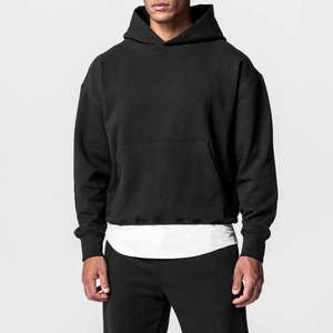 Sweats à capuche personnalisés pour hommes Sweatshirts Streetwear unisexe Pullover Vente en gros Sweats à capuche personnalisés avec logo de broderie Sweats à capuche pour hommes vierges - Product Image 2