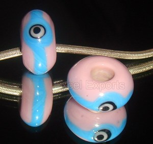 Murano de cristal hecho a mano y cuentas de cristal para hacer joyas, accesorio decorativo para pulsera y collar, para bricolaje - Product Image 5