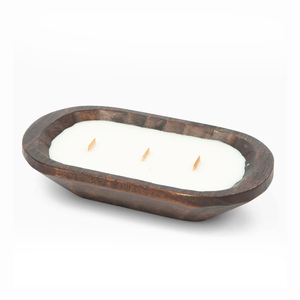 บ้านไร่ที่ขายดีที่สุดที่กําหนดเองทําด้วยมือตกแต่งบ้านชามแป้งไม้ขายส่งสําหรับเทียนไม้กระถินเทศแป้งชามเทียน - Product Image 3