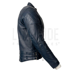 Veste de moto pour hommes de marque privée coupe ajustée Meilleure vente 100% Veste de moto en cuir pour hommes - Product Image 3