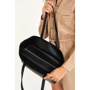 Borsa a tracolla/in pelle con cerniera da donna