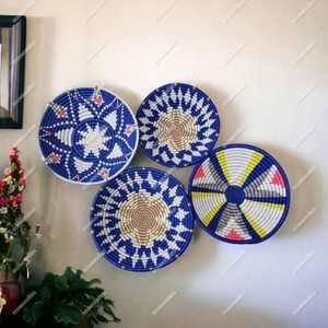 Nouveau produit décoration intérieure rotin naturel tenture murale paniers bambou rotin assiette ronde bol tissé pour décoration murale - Product Image 5