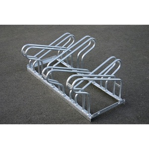 Bike Rack 2-Sided 90 Galvanized 12 Wheelbases Bolt-On Disassembled - Product Image 2