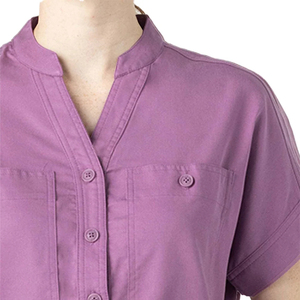 Venta caliente uniformes médicos hombres mujeres enfermera Scrubs Set Stand collar manga corta uniformes conjuntos 2026 - Product Image 6