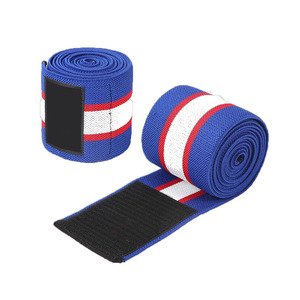 Hot Selling High Quality <b>Knee</b> Wraps Adjustable <b>Compression</b> 2024 Weightlifting Professional Manufacture <b>Knee</b> Wraps OEM Design - Product Image 2