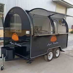 Système de suppression des incendies camions alimentaires prix d'usine en plein air mobile snack chariot remorque camion à vendre - Product Image 1