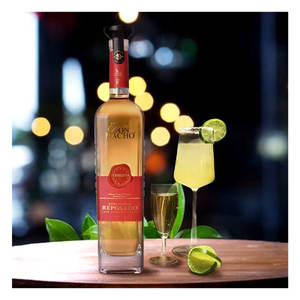 Prezzi fantastici botti di rovere bianco americano 10 mesi Don Nacho Tributo Reposado 750ml bottiglia di Tequila personalizzata giallo paglierino - Product Image 1